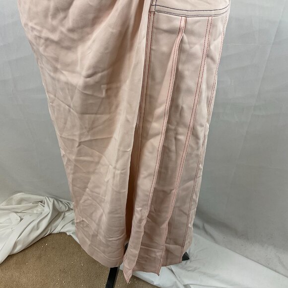 Sportmax Dress M Light Pink Cap Sleeve Pleat Ruched Detail Max Mara - Picture 6 of 13